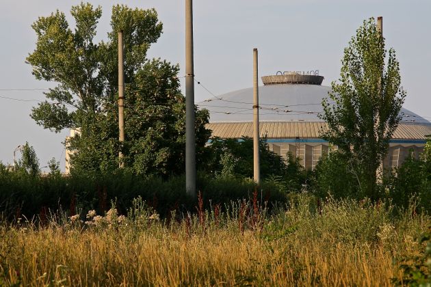 Mosque site in Bucharest - opposite space-age Communist-built Romexpo exhibition centre